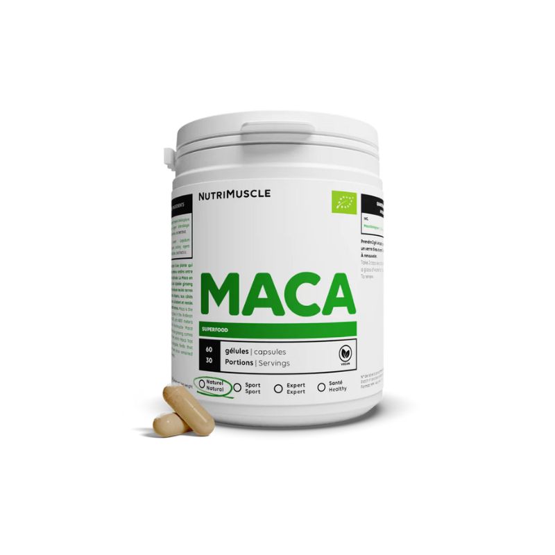 Maca bio 120 gélules - NutriMuscle