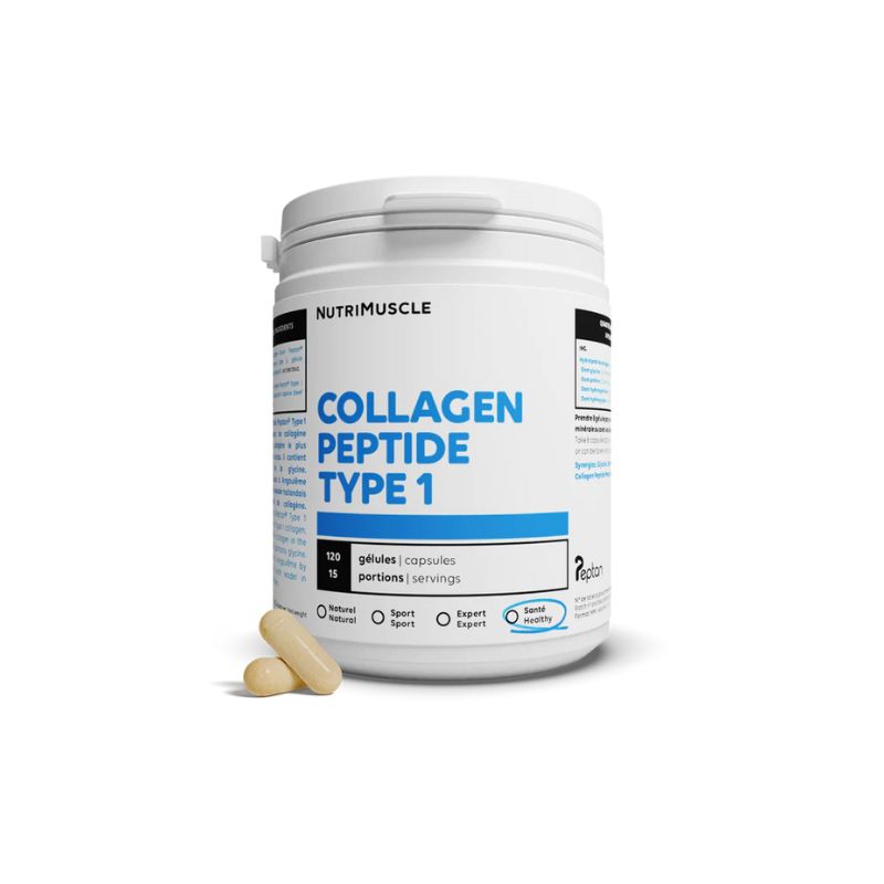 Collagène Peptides Peptan® 1 - 120 gélules - NutriMuscle