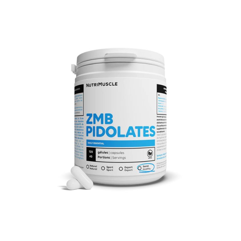 ZMB Pidolates - 120gélules - NutriMuscle