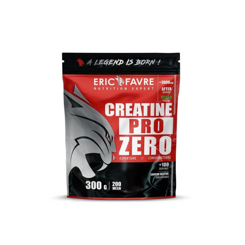 Pure Creatine 200 mesh - Créatine Pro Zero 300 G - Eric Favre