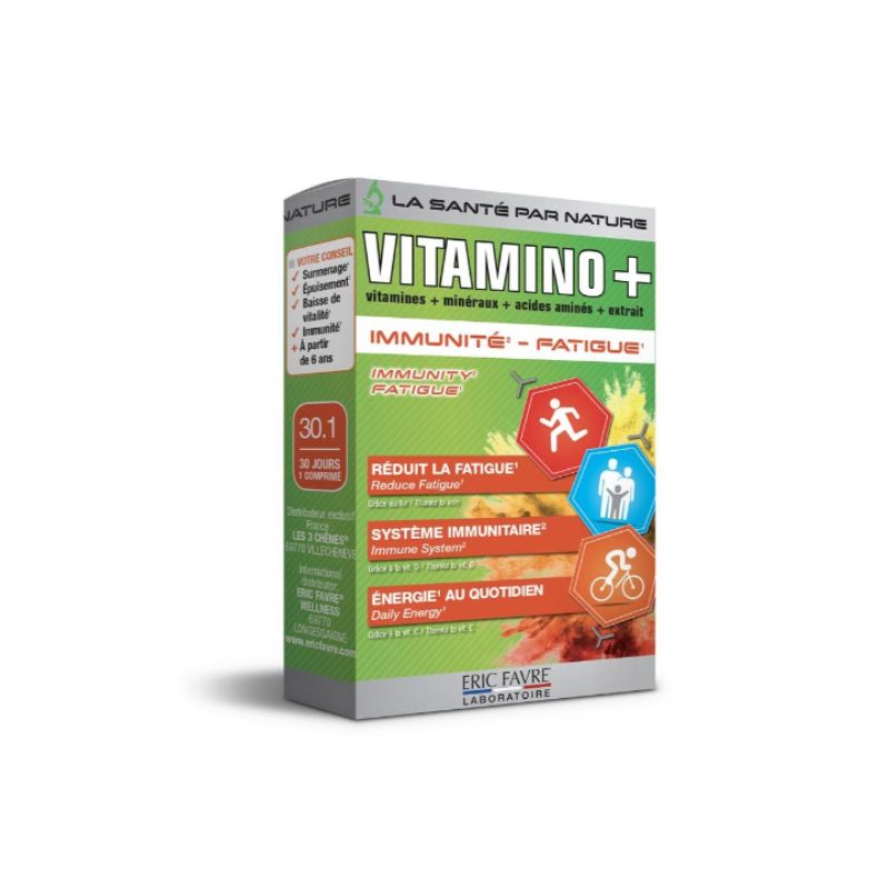 Vitamino+ Immunité, fatigue, Multivitamines et minéraux