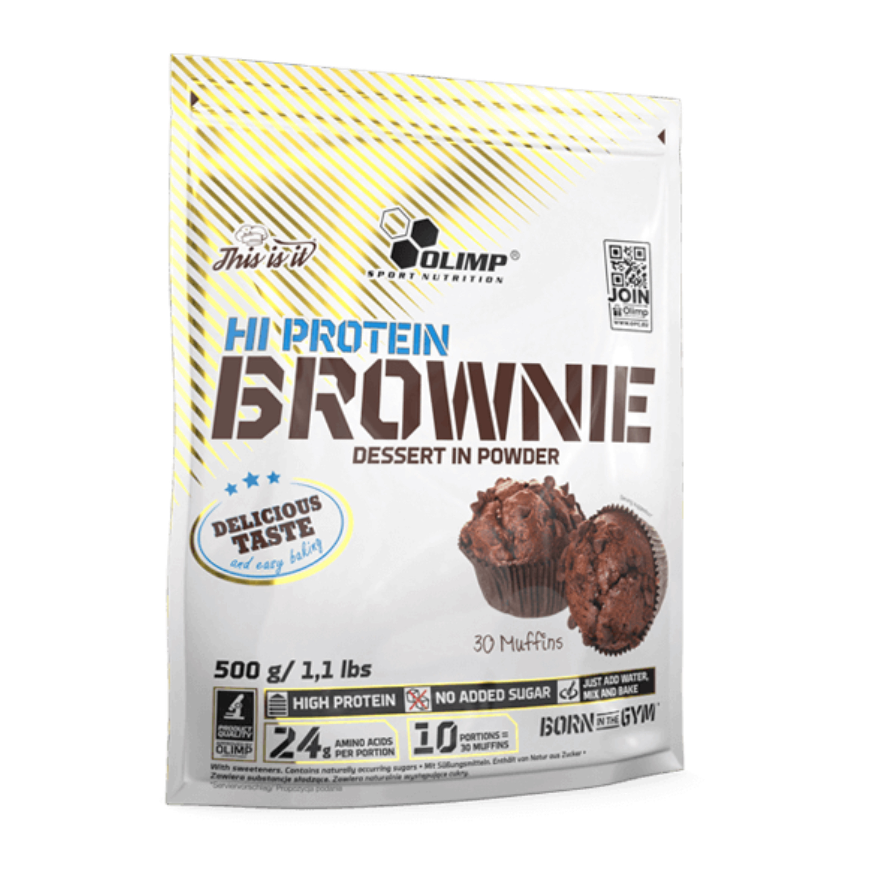 HI PROTEIN BROWNIE - OLIMP (x30)